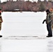 Cold-Weather Operations Course students jump in for cold-water immersion training at Fort McCoy