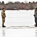 Cold-Weather Operations Course students jump in for cold-water immersion training at Fort McCoy