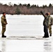 Cold-Weather Operations Course students jump in for cold-water immersion training at Fort McCoy