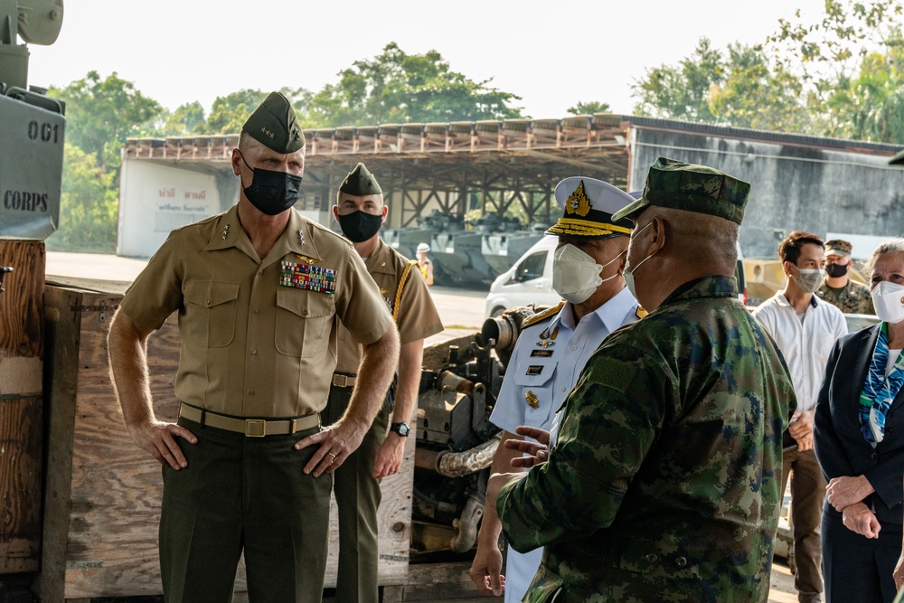 U.S. Marine Corps Forces Pacific Commander visits Thai, U.S. Marines during Cobra Gold 2022