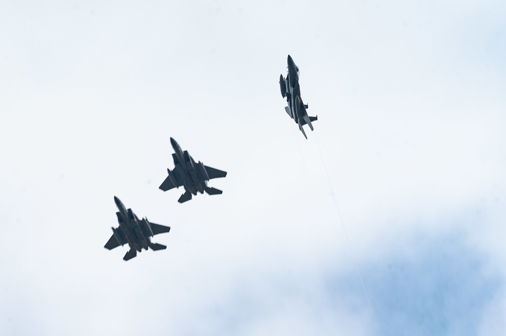 The 493rd Fighter Squadron return from NATO Polish Air Policing