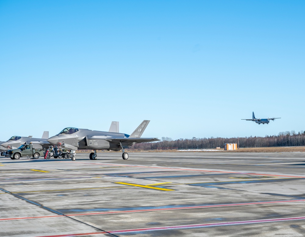 U.S. C-17 delivers additional Airmen, cargo to Estonia