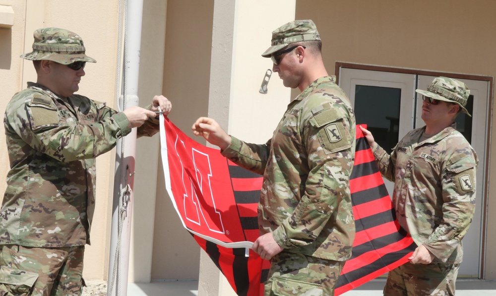 Deployed Nebraska National Guard Soldiers celebrate statehood