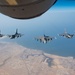 F-16's Connect with KC-135 over Arabian Gulf