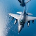 F-16's Connect with KC-135 over Arabian Gulf