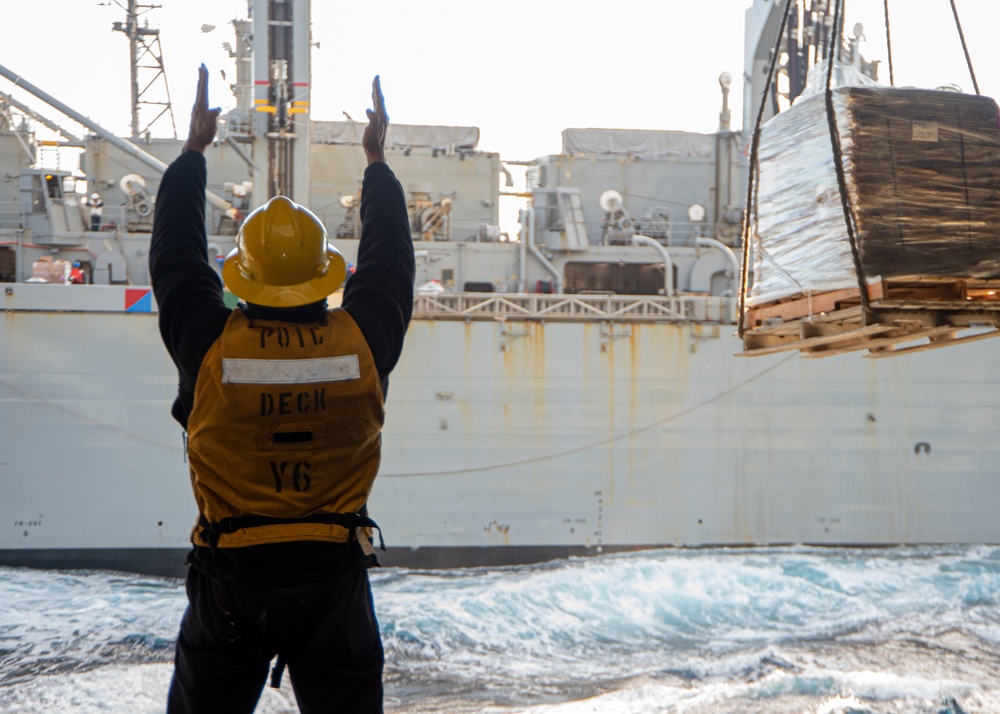 The Harry S. Truman Carrier Strike Group is on a scheduled deployment in the U.S. Sixth Fleet area of operations in support of naval operations to maintain maritime stability and security.