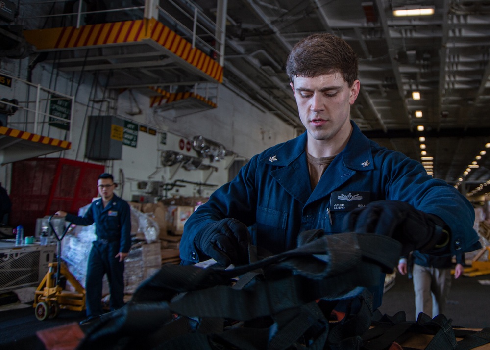 The Harry S. Truman Carrier Strike Group is on a scheduled deployment in the U.S. Sixth Fleet area of operations in support of naval operations to maintain maritime stability and security.