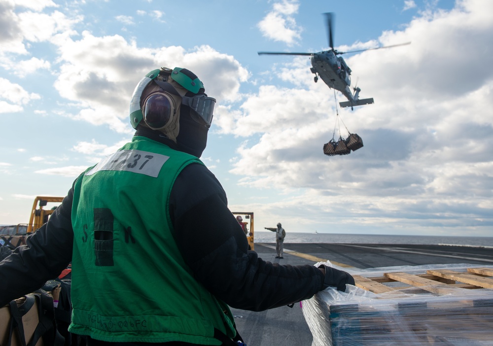 The Harry S. Truman Carrier Strike Group is on a scheduled deployment in the U.S. Sixth Fleet area of operations in support of naval operations to maintain maritime stability and security.
