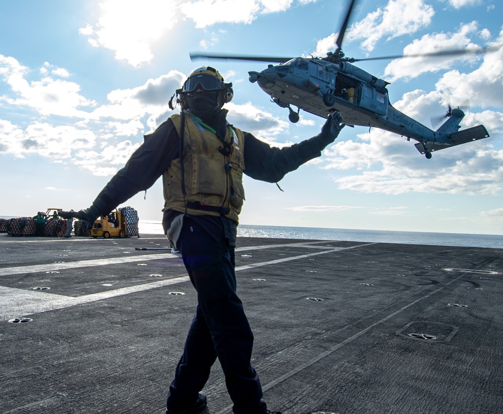 The Harry S. Truman Carrier Strike Group is on a scheduled deployment in the U.S. Sixth Fleet area of operations in support of naval operations to maintain maritime stability and security.