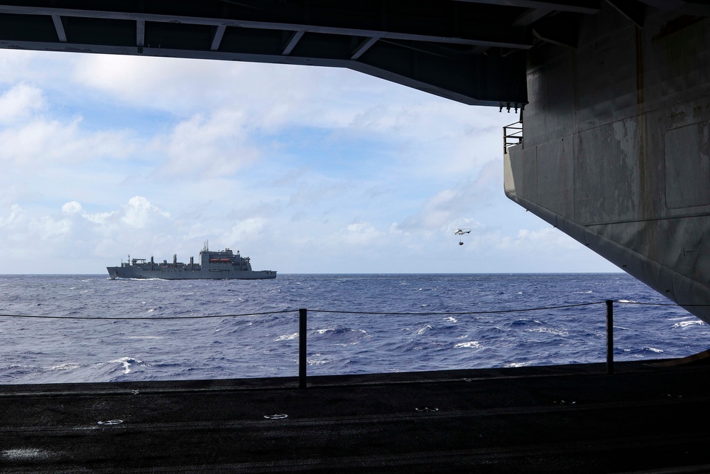 Abraham Lincoln conducts a RAS with Matthew Perry