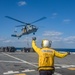 USS Green Bay (LPD 20) Conducts A Replenishment-At-Sea