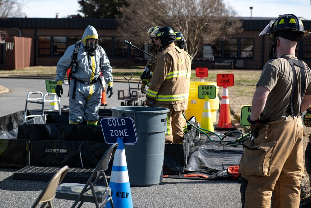 Langley Personnel stay mission ready with CBRN Training