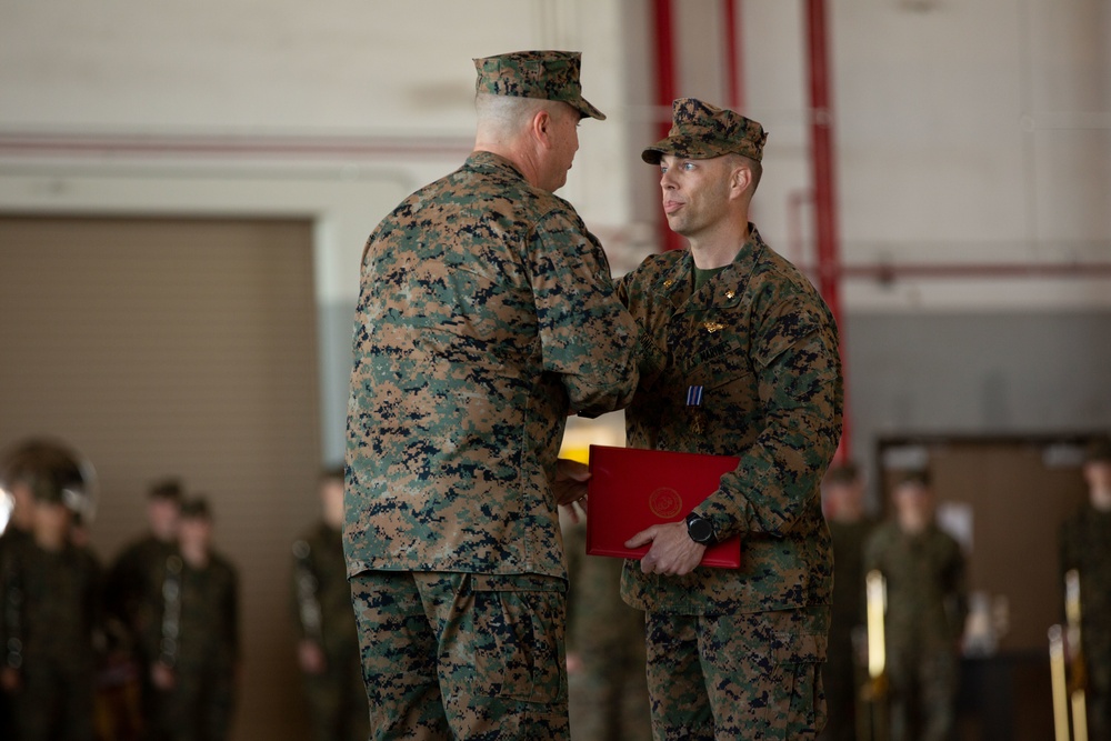 2d MAW Marine, Maj. Cory Jones, awarded Distinguished Flying Cross medal