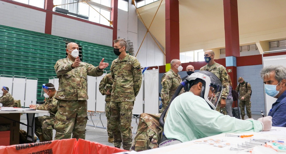 Chief of NGB visits PRNG's vaccination sites