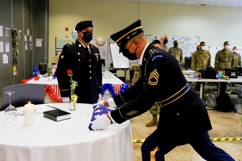 The Puerto Rico National Guard celebrates a memorial day for fallen Soldiers.