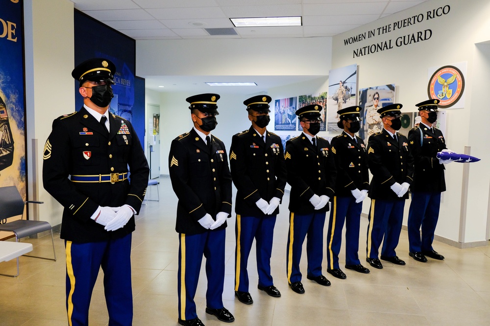 The Puerto Rico National Guard celebrates a memorial day for fallen Soldiers.