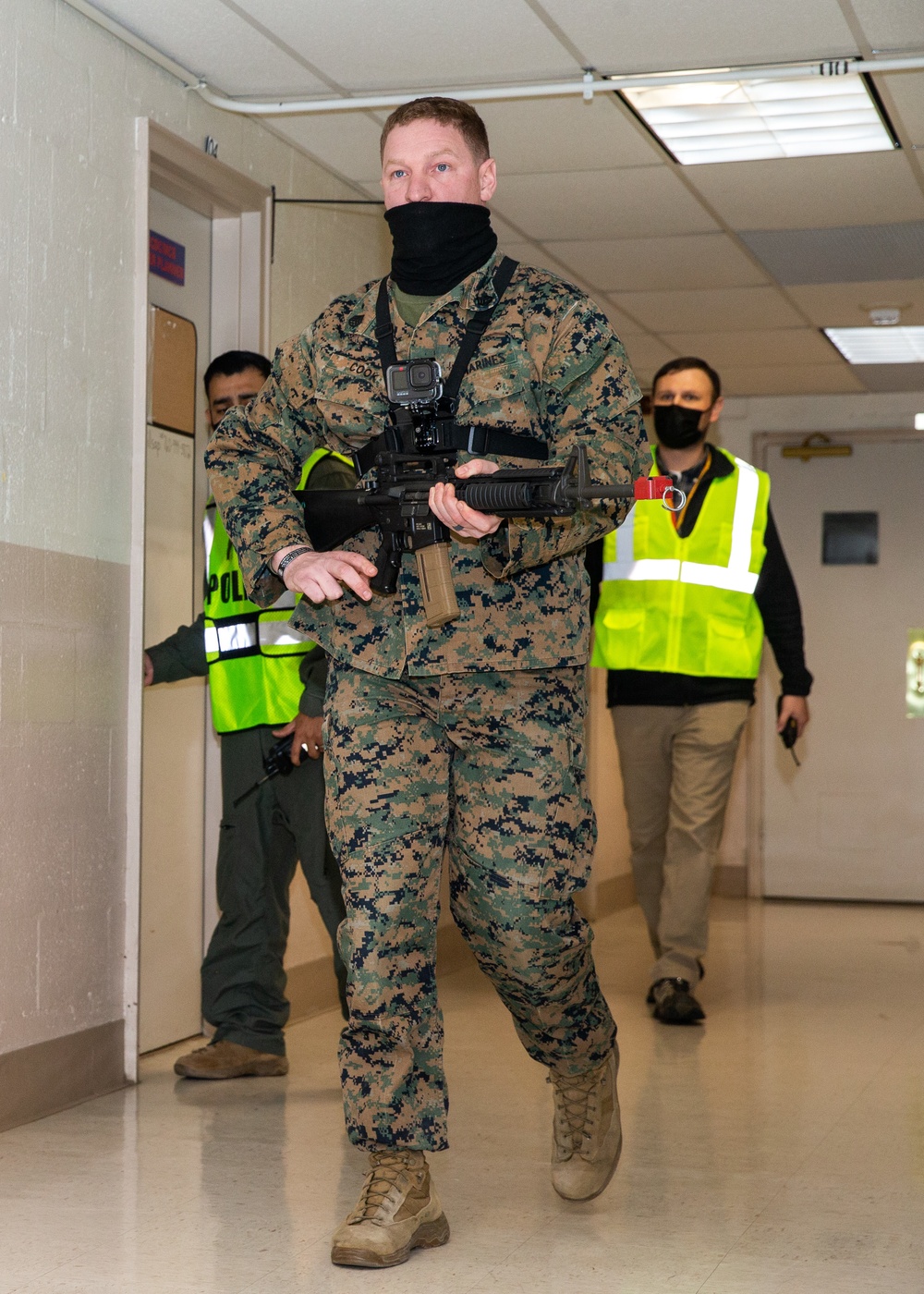 Active Shooter Drill at Lejeune Hall