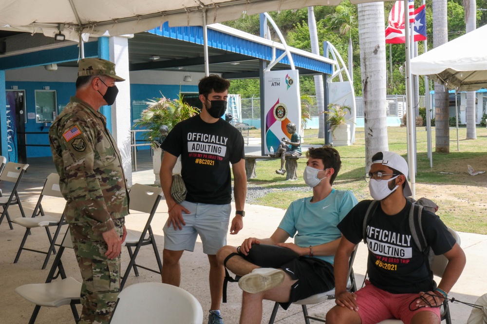 The PRNG began vaccination at the Ferry Terminal in Ceiba