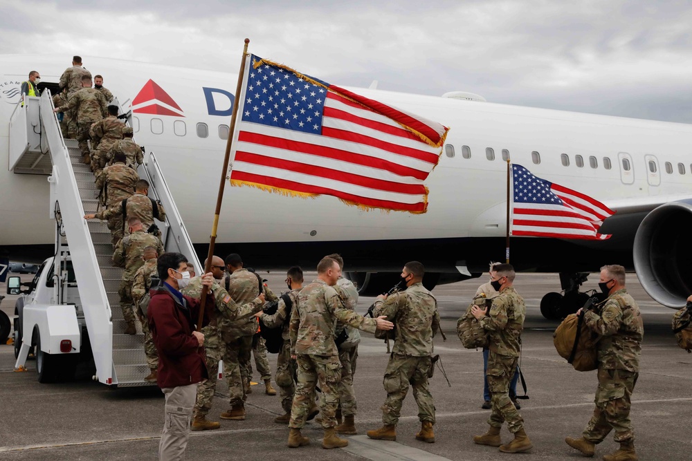 The 3rd Infantry Division's 1st Brigade deploys to Europe