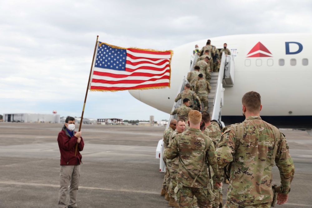 The 3rd Infantry Division's 1st Brigade deploys to Europe