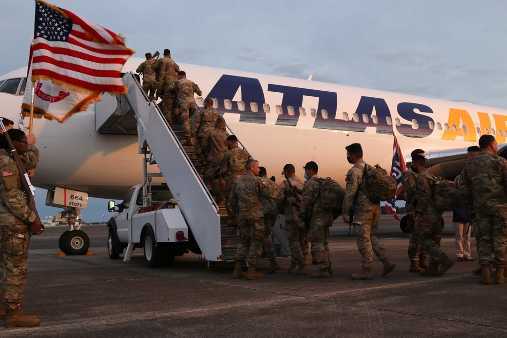 The 3rd Infantry Division's 1st Brigade deploys to Europe