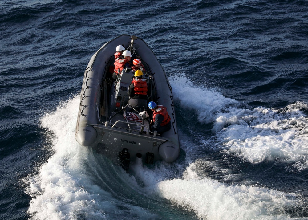 USS Porter (DDG 78) Man Overboard drill