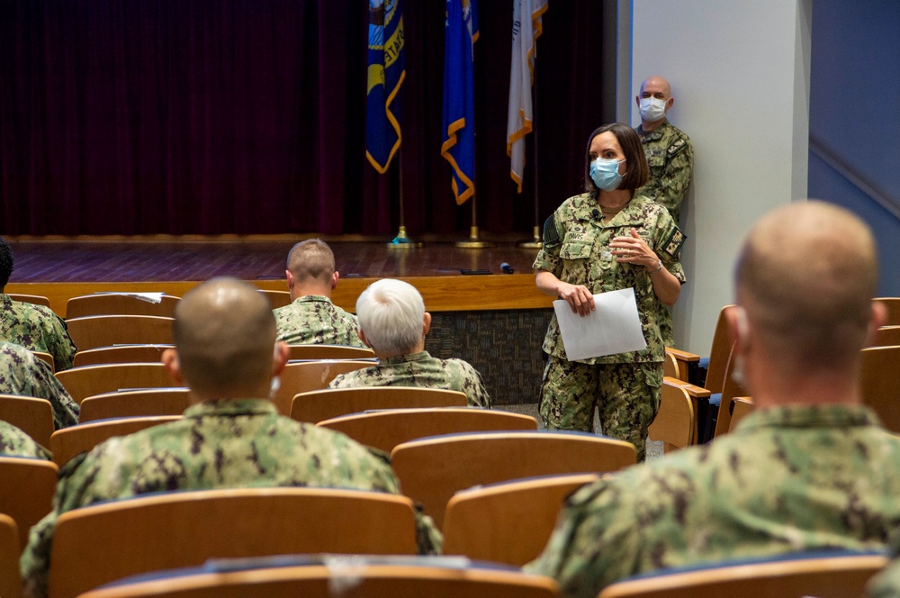 NMRTC San Diego's Commanding Officer Holds All-Hands