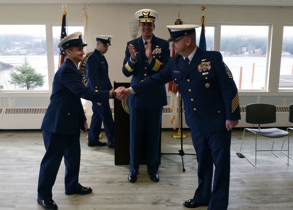 17th Coast Guard District command master chief change of watch