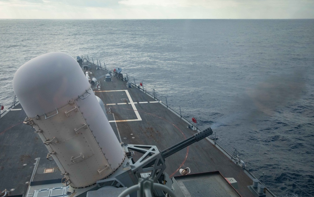 USS Milius CIWS Live-Fire