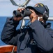 BM2 Pierre Scans for Contacts USS Milius (DDG 69)