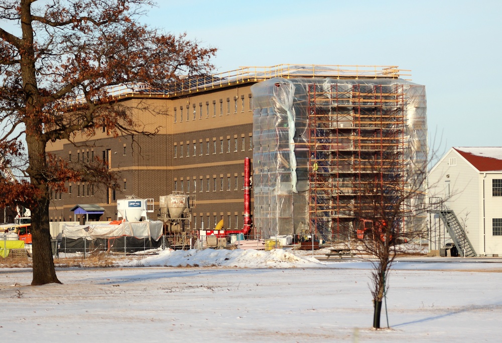 Early March update shows fiscal year 2020-funded barracks project remains on schedule at Fort McCoy