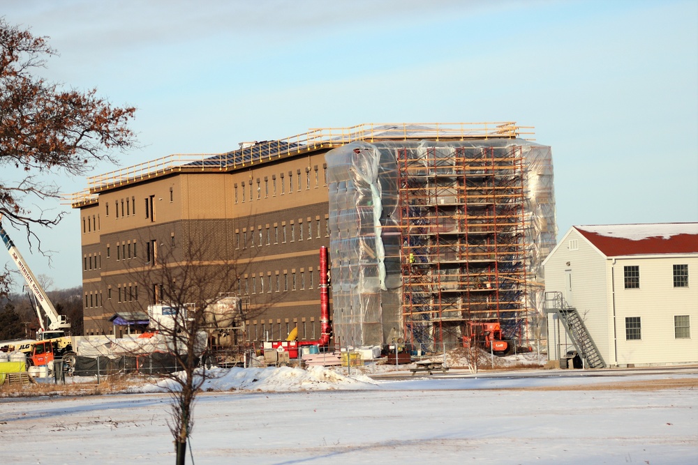Early March update shows fiscal year 2020-funded barracks project remains on schedule at Fort McCoy