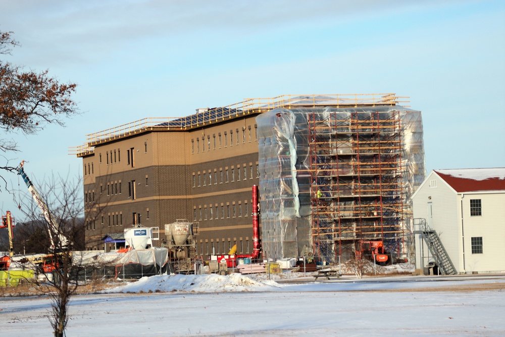 Early March update shows fiscal year 2020-funded barracks project remains on schedule at Fort McCoy
