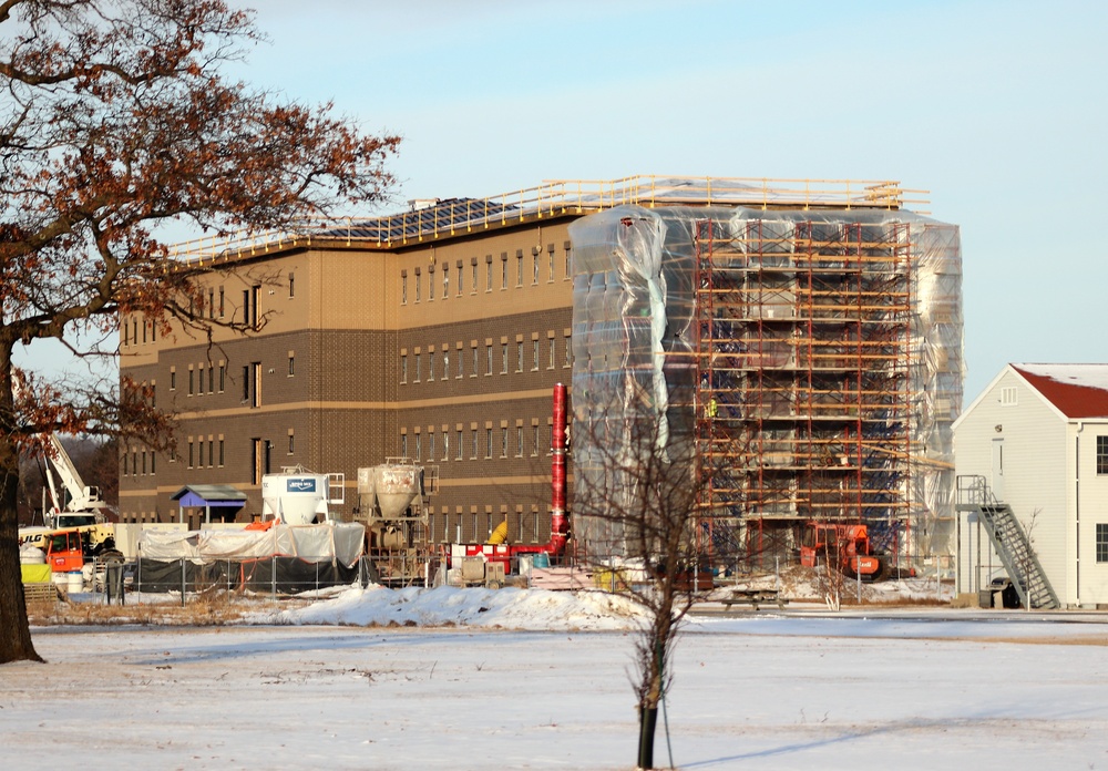 Early March update shows fiscal year 2020-funded barracks project remains on schedule at Fort McCoy
