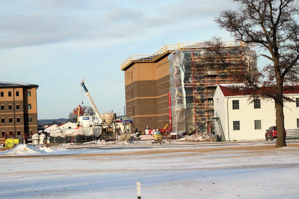 Early March update shows fiscal year 2020-funded barracks project remains on schedule at Fort McCoy