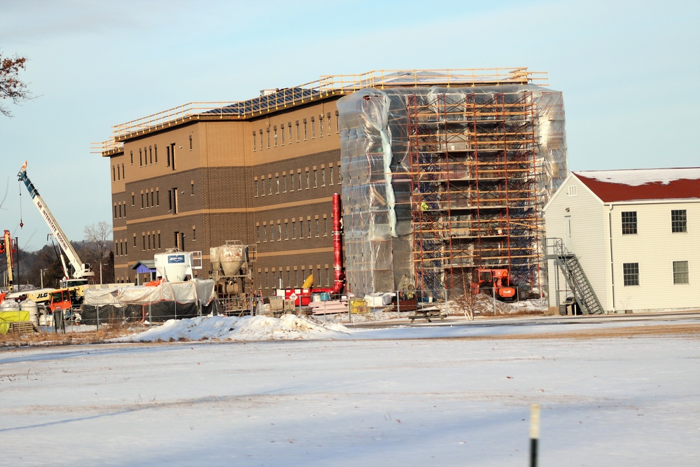Early March update shows fiscal year 2020-funded barracks project remains on schedule at Fort McCoy