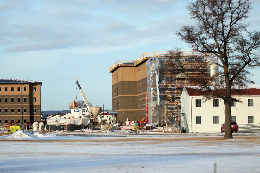 Early March update shows fiscal year 2020-funded barracks project remains on schedule at Fort McCoy