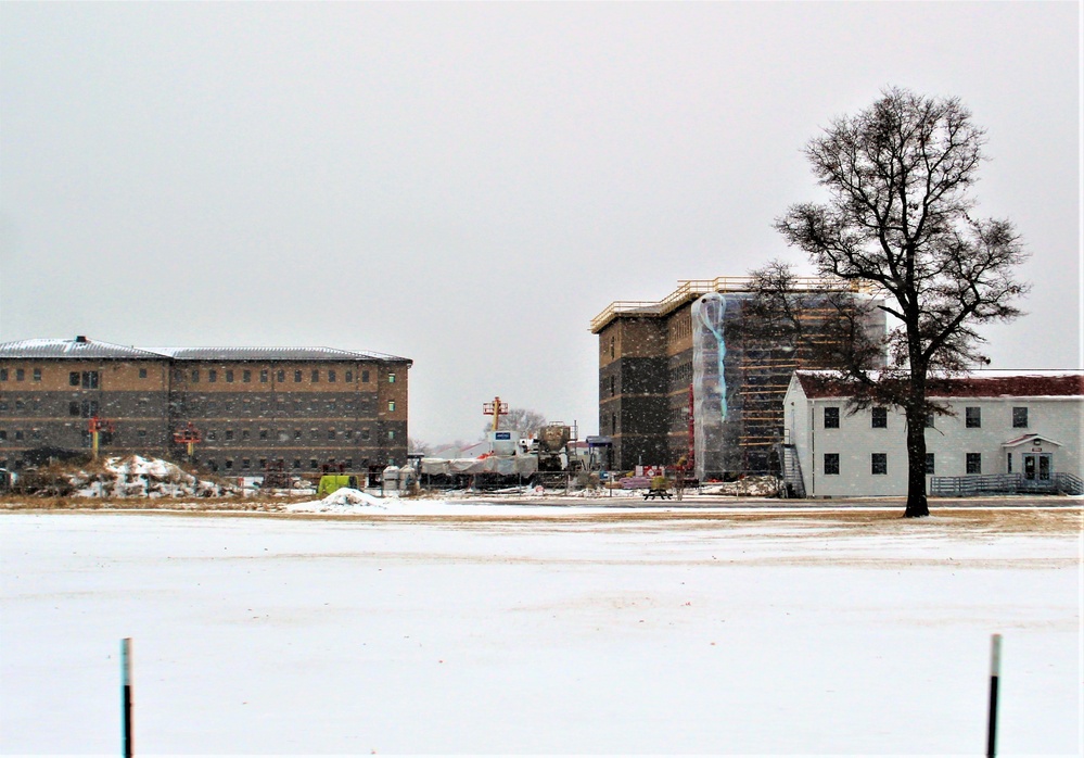 Early March update shows fiscal year 2020-funded barracks project remains on schedule at Fort McCoy