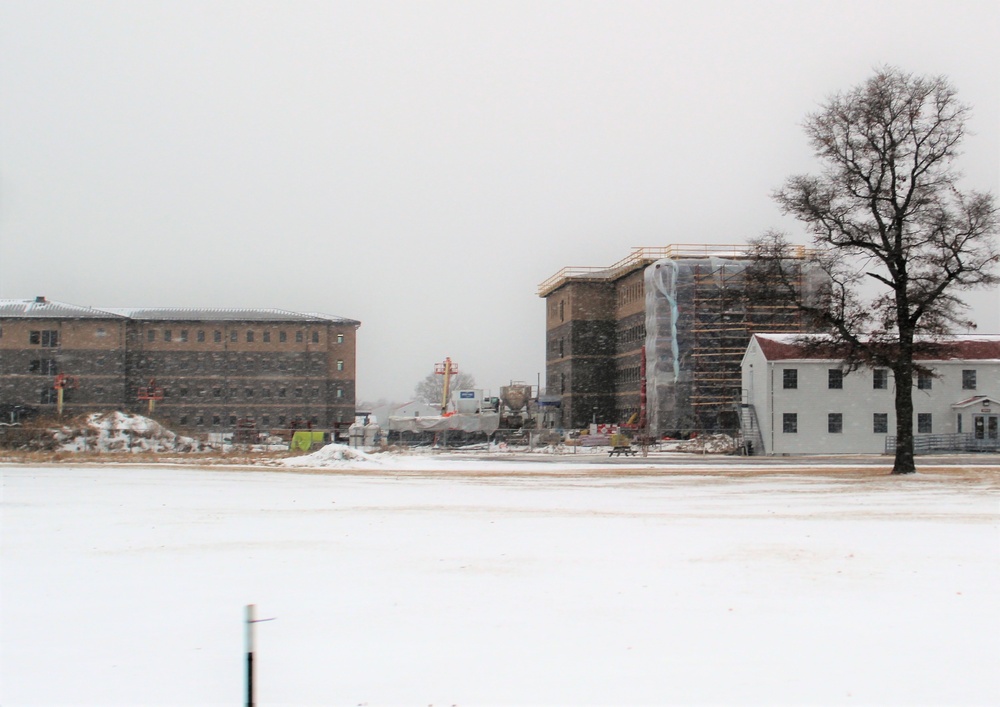 Early March update shows fiscal year 2020-funded barracks project remains on schedule at Fort McCoy