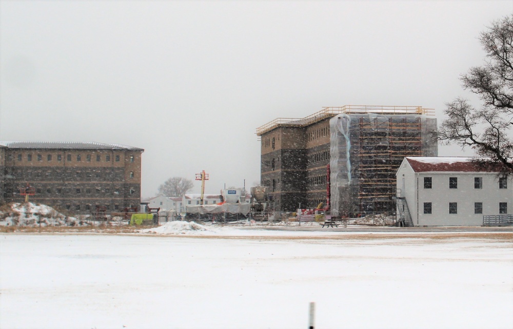 Early March update shows fiscal year 2020-funded barracks project remains on schedule at Fort McCoy