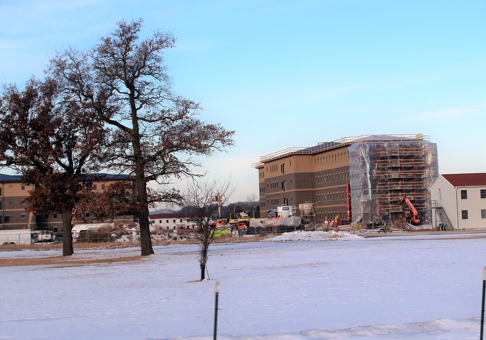 Early March update shows fiscal year 2020-funded barracks project remains on schedule at Fort McCoy