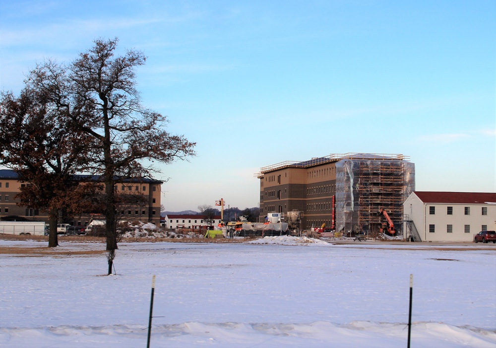 Early March update shows fiscal year 2020-funded barracks project remains on schedule at Fort McCoy