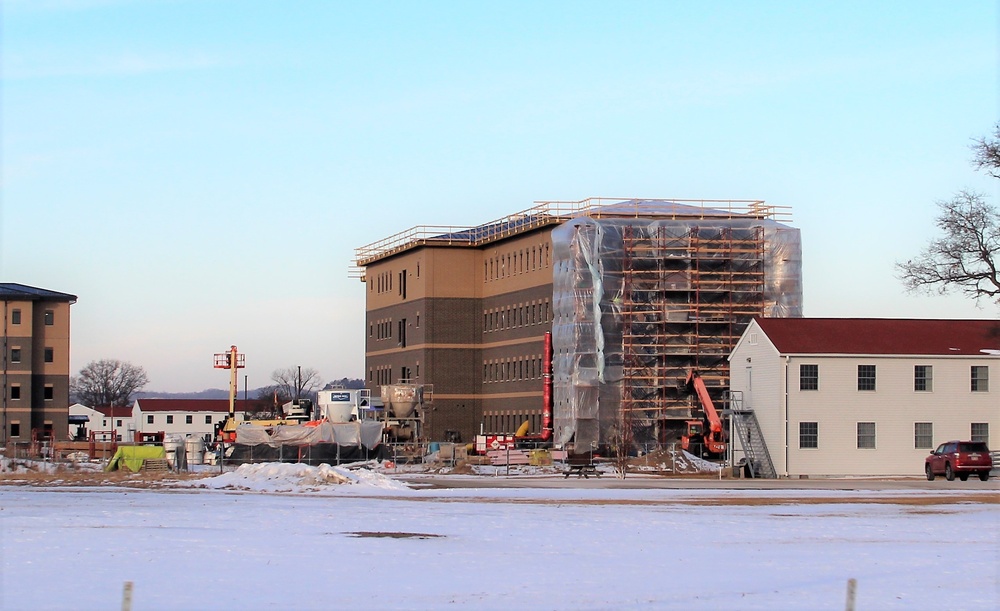 Early March update shows fiscal year 2020-funded barracks project remains on schedule at Fort McCoy