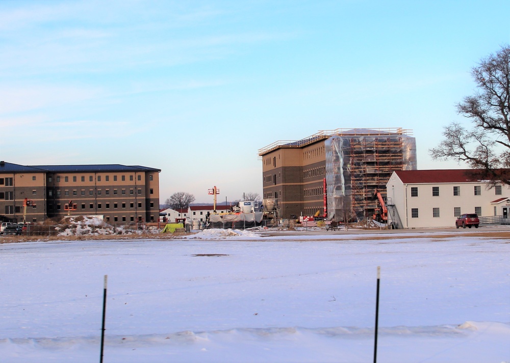 Early March update shows fiscal year 2020-funded barracks project remains on schedule at Fort McCoy