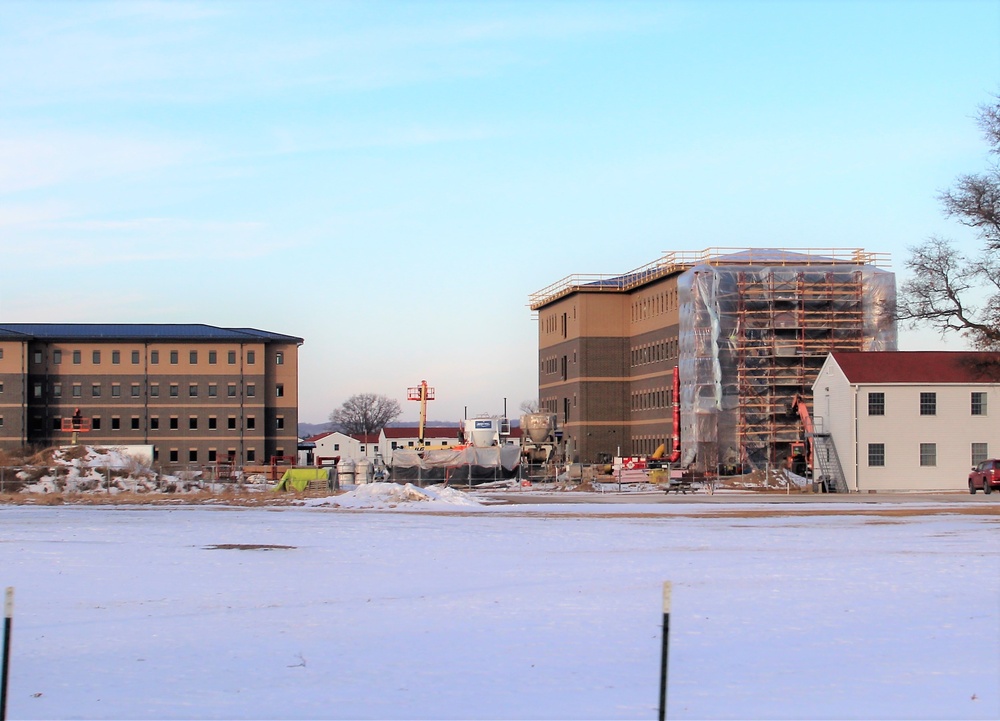 Early March update shows fiscal year 2020-funded barracks project remains on schedule at Fort McCoy
