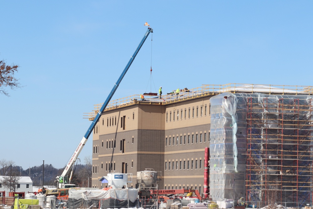 Early March update shows fiscal year 2020-funded barracks project remains on schedule at Fort McCoy