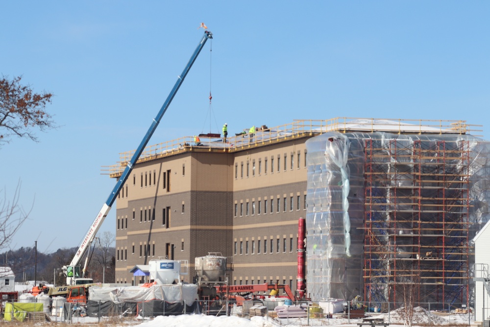 Early March update shows fiscal year 2020-funded barracks project remains on schedule at Fort McCoy