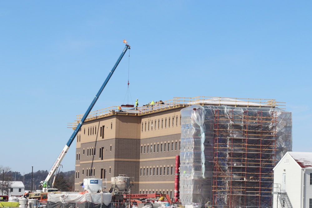 Early March update shows fiscal year 2020-funded barracks project remains on schedule at Fort McCoy