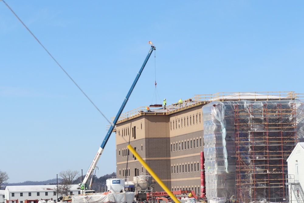 Early March update shows fiscal year 2020-funded barracks project remains on schedule at Fort McCoy