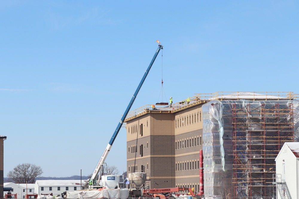 Early March update shows fiscal year 2020-funded barracks project remains on schedule at Fort McCoy